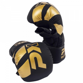 PX MMA Handschutz Kunstleder schwarz/gold